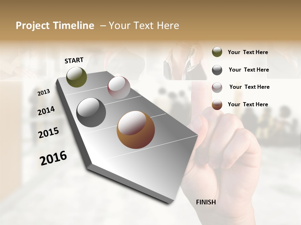 Work Woman Monitor PowerPoint Template