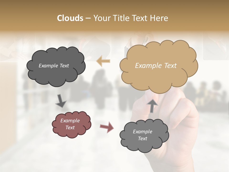Work Woman Monitor PowerPoint Template