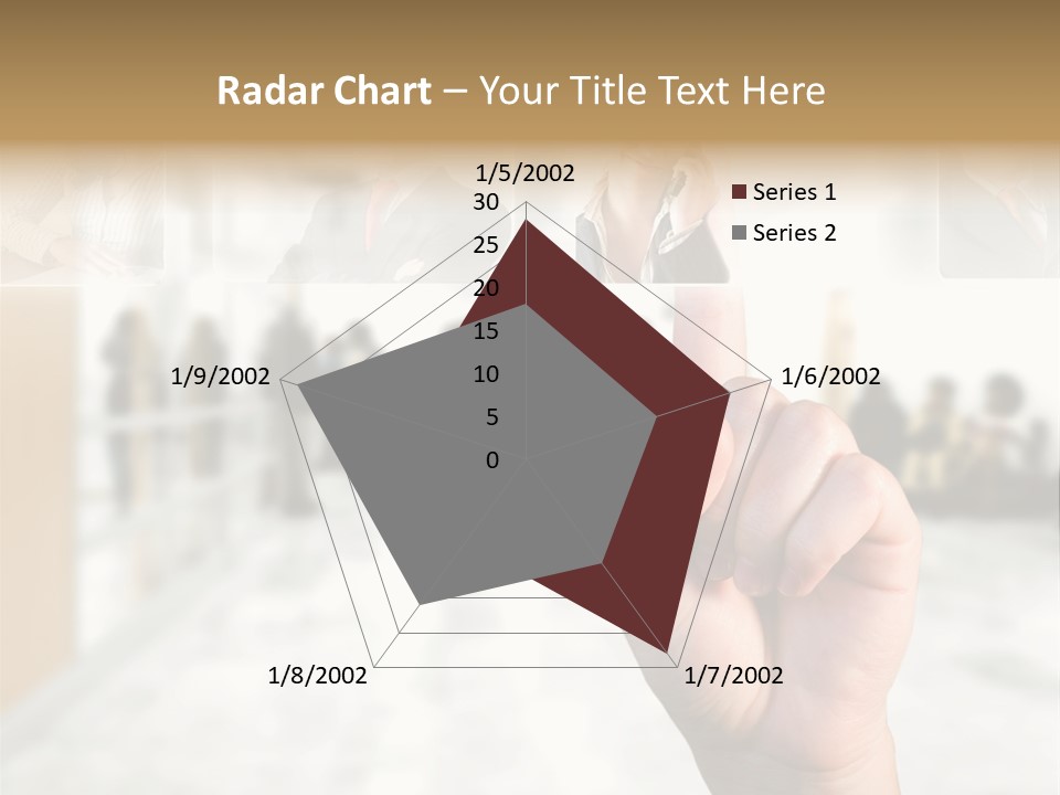 Work Woman Monitor PowerPoint Template