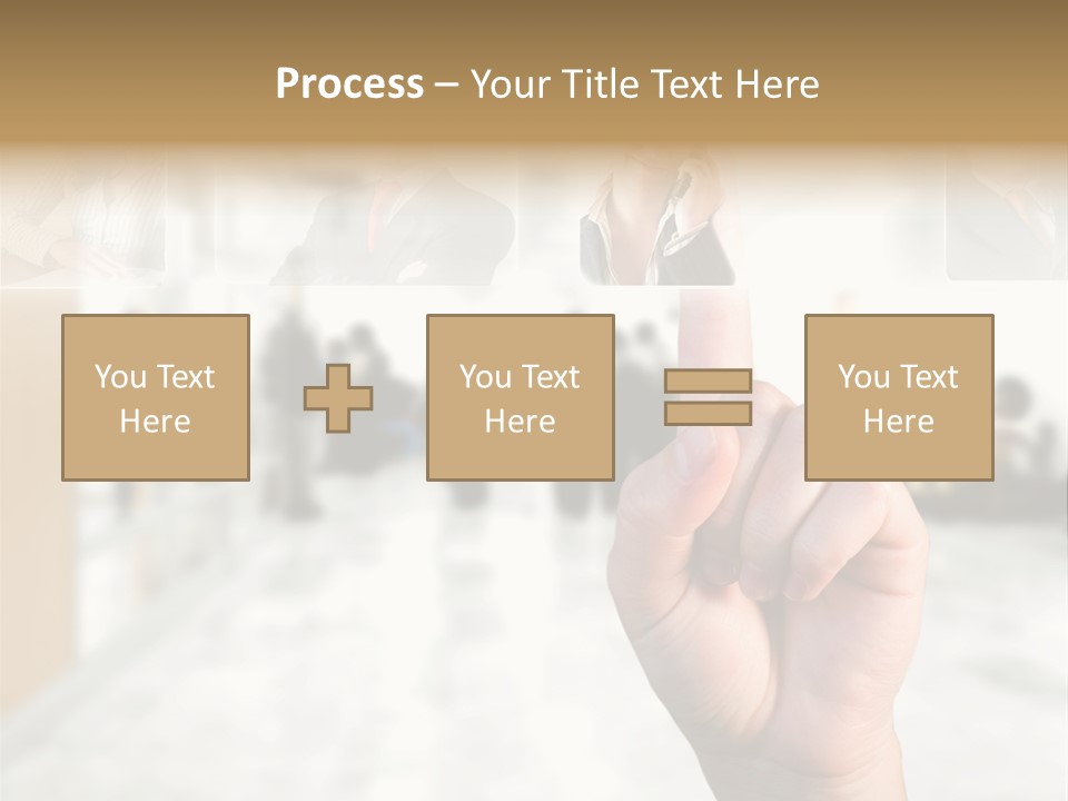 Work Woman Monitor PowerPoint Template