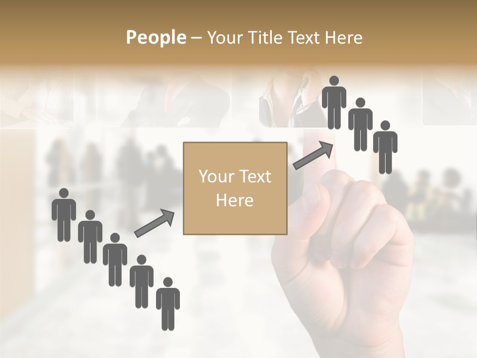 Work Woman Monitor PowerPoint Template