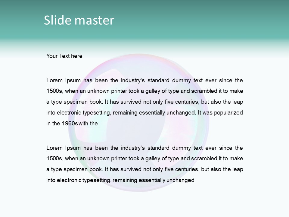 Background Childhood Soap PowerPoint Template