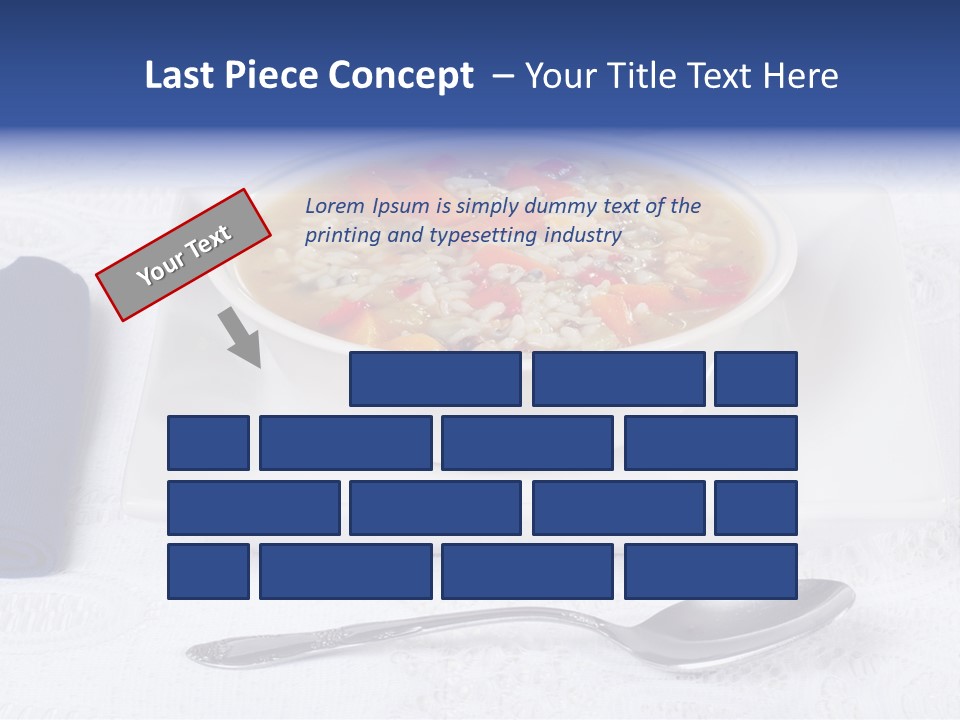 Closeup Food Tablecloth PowerPoint Template