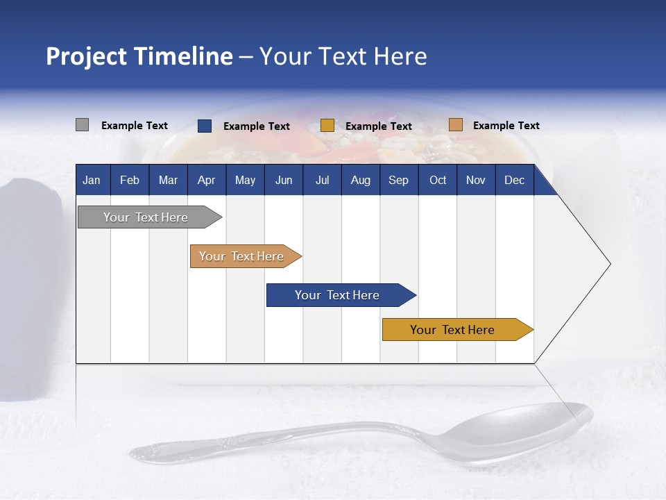 Closeup Food Tablecloth PowerPoint Template
