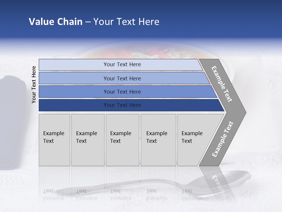 Closeup Food Tablecloth PowerPoint Template
