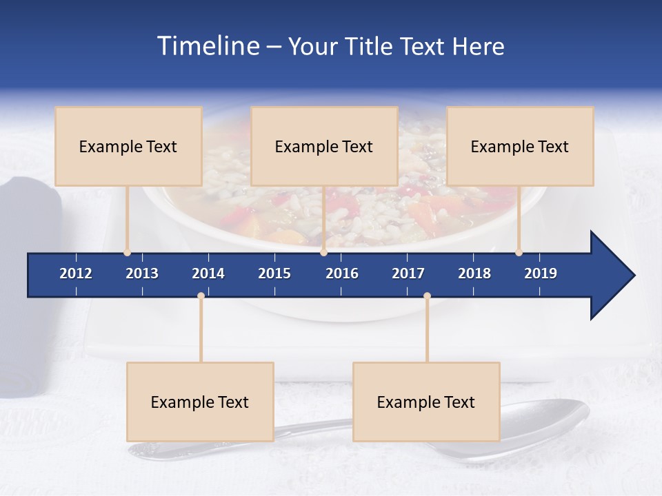 Closeup Food Tablecloth PowerPoint Template