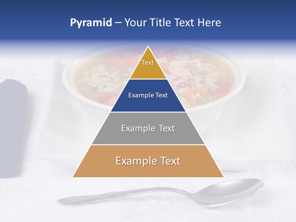 Closeup Food Tablecloth PowerPoint Template