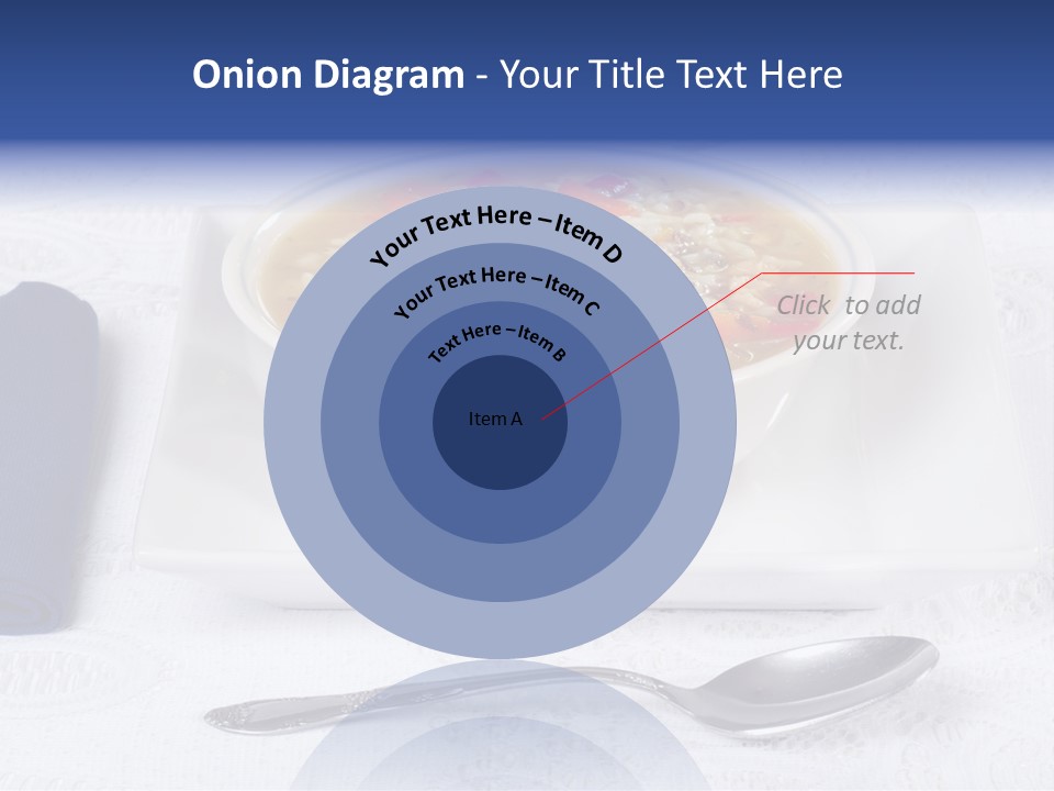Closeup Food Tablecloth PowerPoint Template