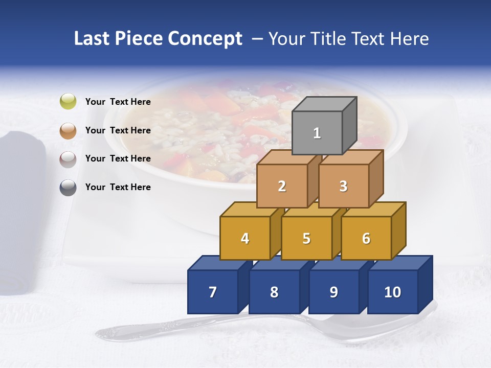 Closeup Food Tablecloth PowerPoint Template