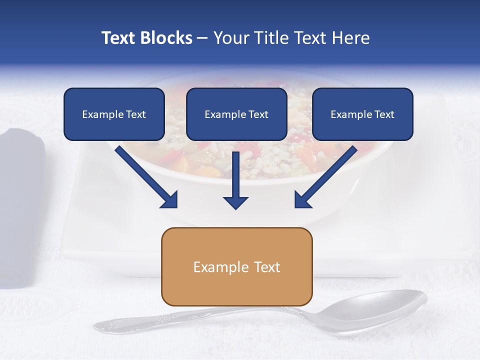 Closeup Food Tablecloth PowerPoint Template