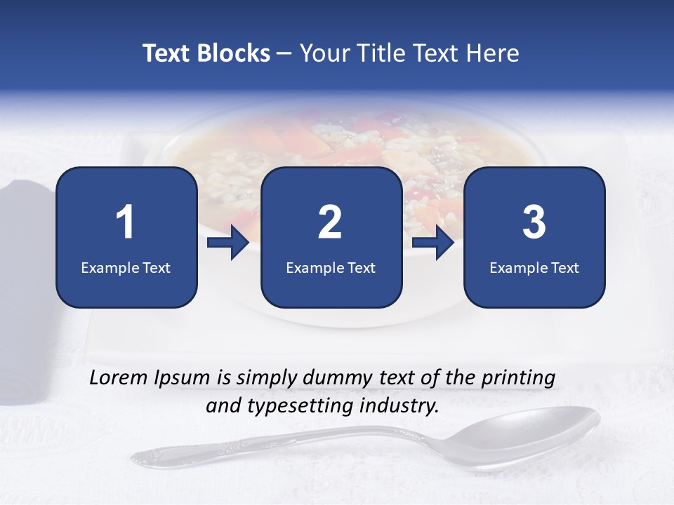 Closeup Food Tablecloth PowerPoint Template