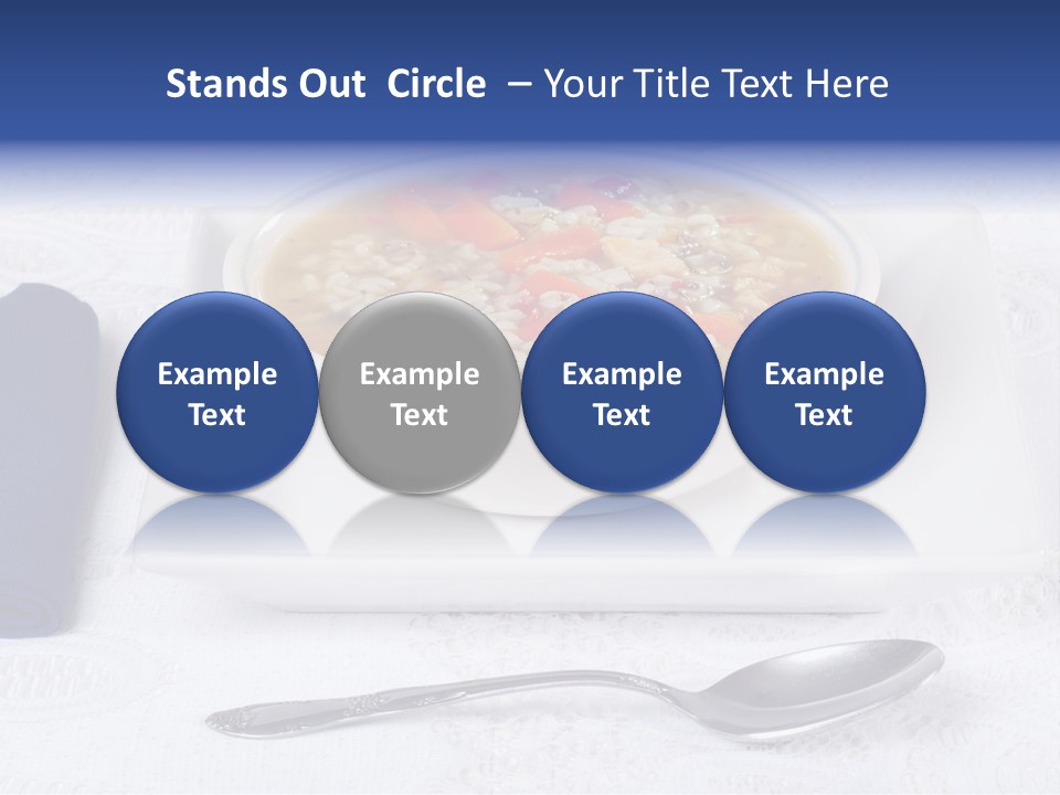 Closeup Food Tablecloth PowerPoint Template