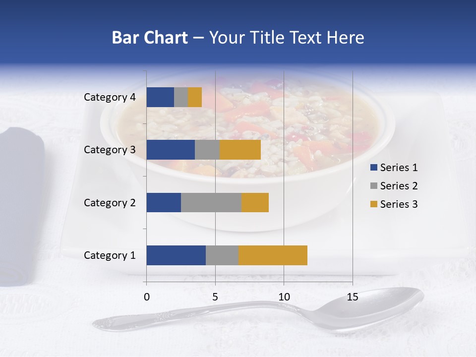 Closeup Food Tablecloth PowerPoint Template
