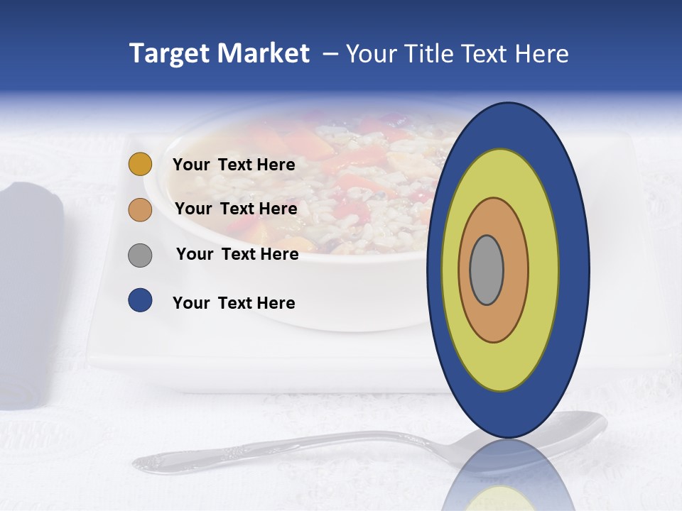 Closeup Food Tablecloth PowerPoint Template