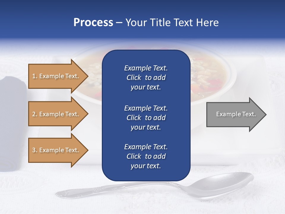 Closeup Food Tablecloth PowerPoint Template