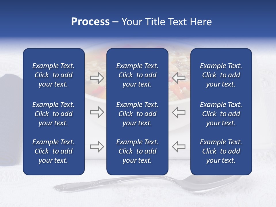 Closeup Food Tablecloth PowerPoint Template