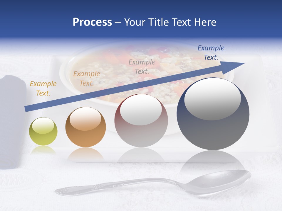 Closeup Food Tablecloth PowerPoint Template