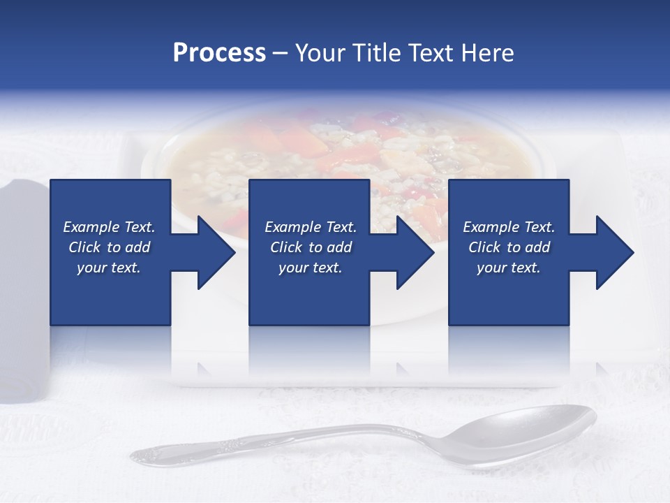 Closeup Food Tablecloth PowerPoint Template