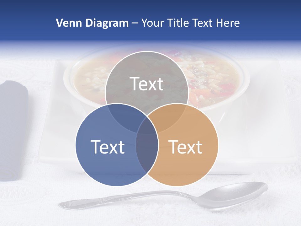 Closeup Food Tablecloth PowerPoint Template