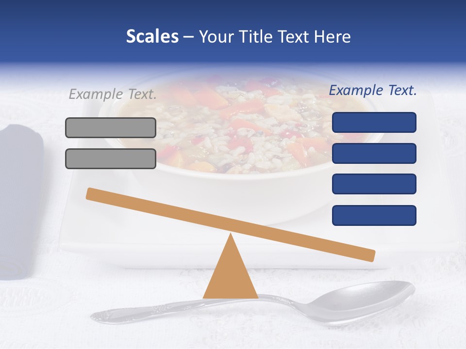 Closeup Food Tablecloth PowerPoint Template