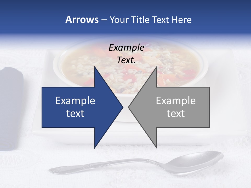 Closeup Food Tablecloth PowerPoint Template