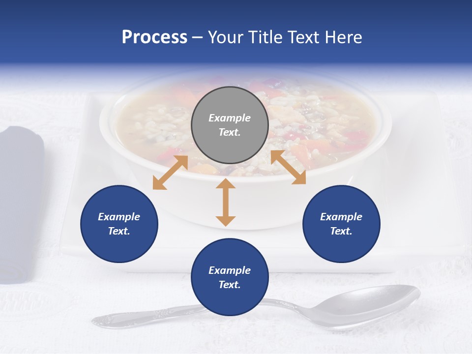 Closeup Food Tablecloth PowerPoint Template