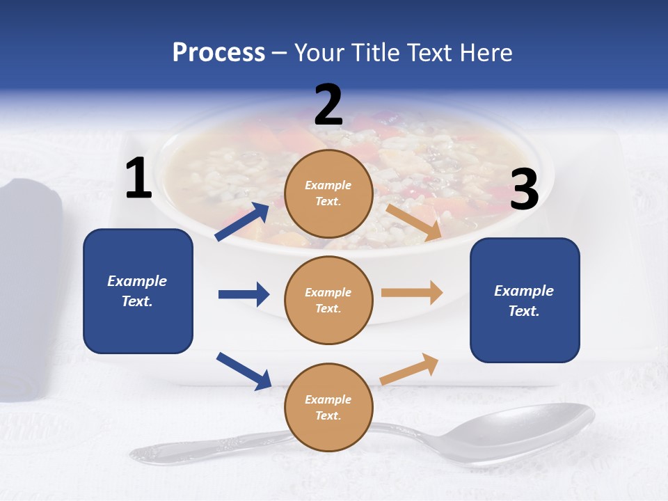 Closeup Food Tablecloth PowerPoint Template