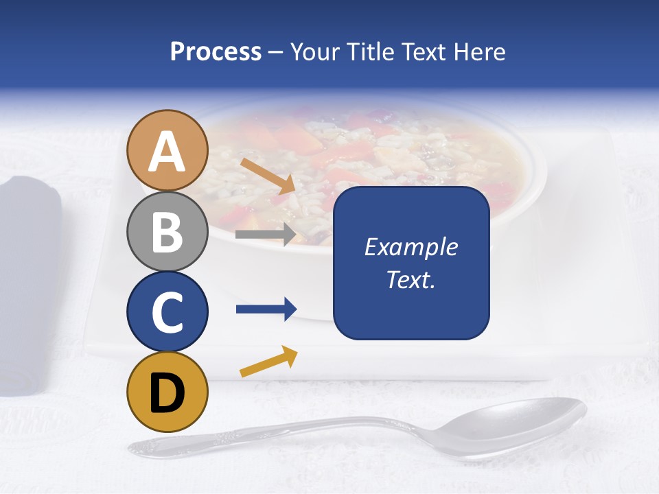Closeup Food Tablecloth PowerPoint Template