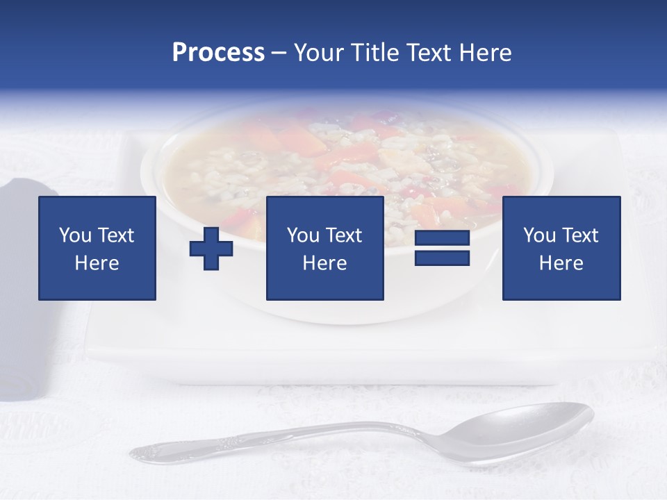 Closeup Food Tablecloth PowerPoint Template