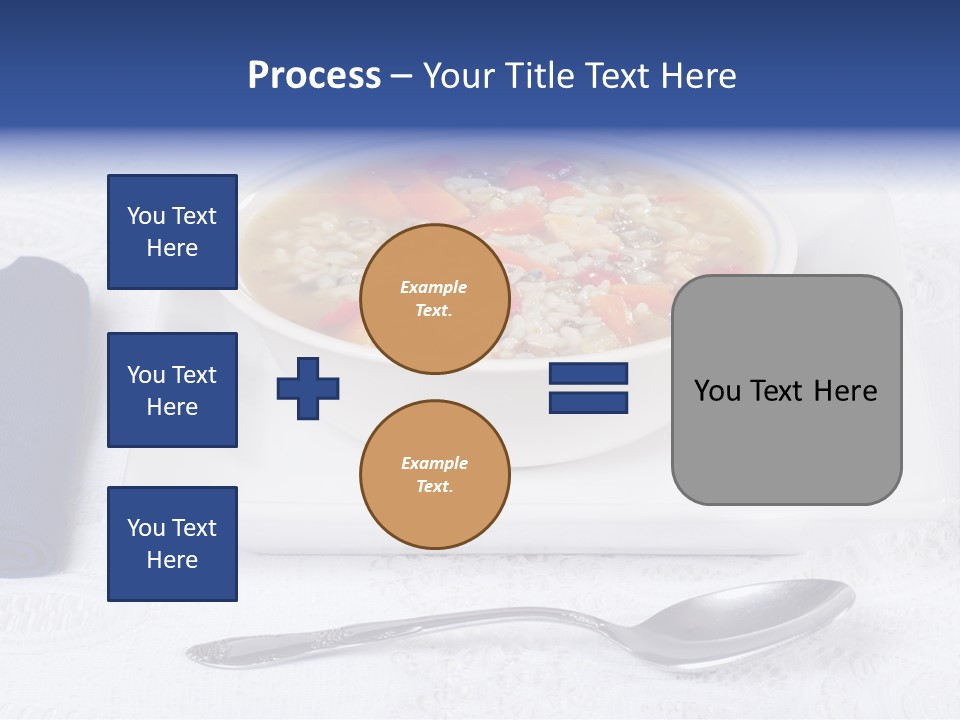 Closeup Food Tablecloth PowerPoint Template