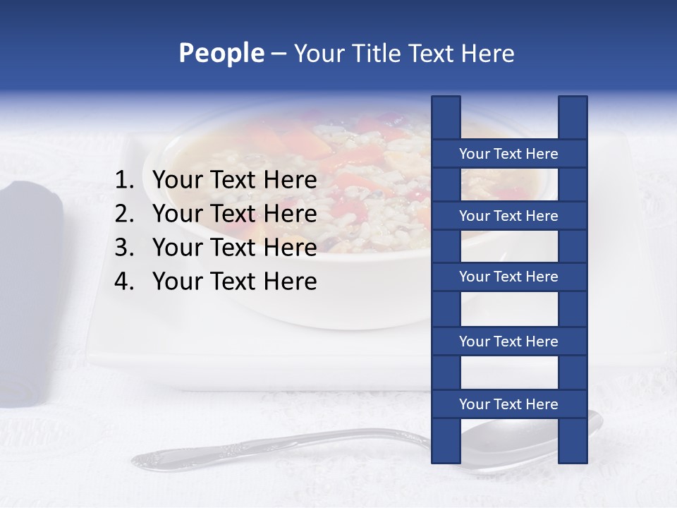 Closeup Food Tablecloth PowerPoint Template