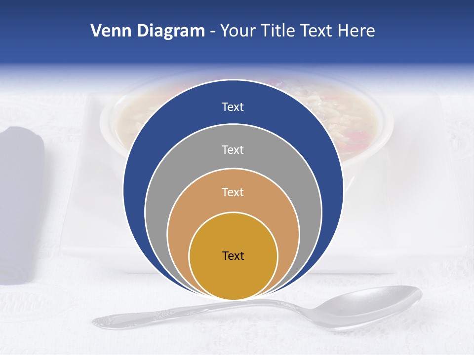 Closeup Food Tablecloth PowerPoint Template