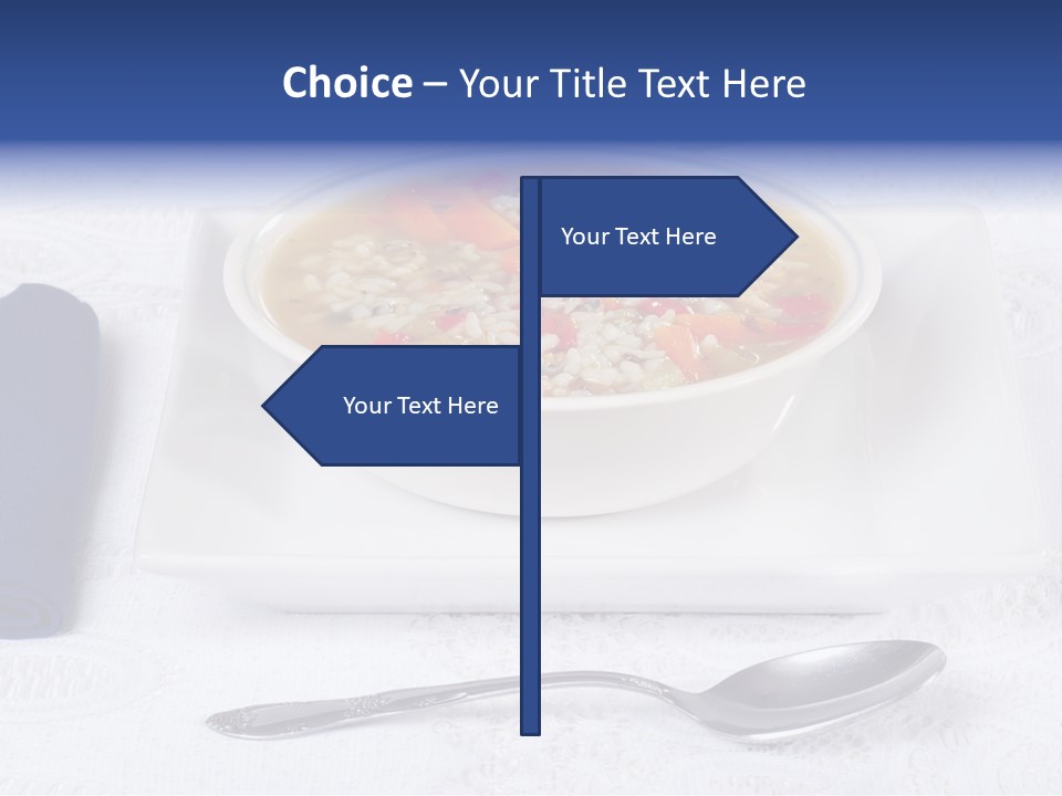 Closeup Food Tablecloth PowerPoint Template