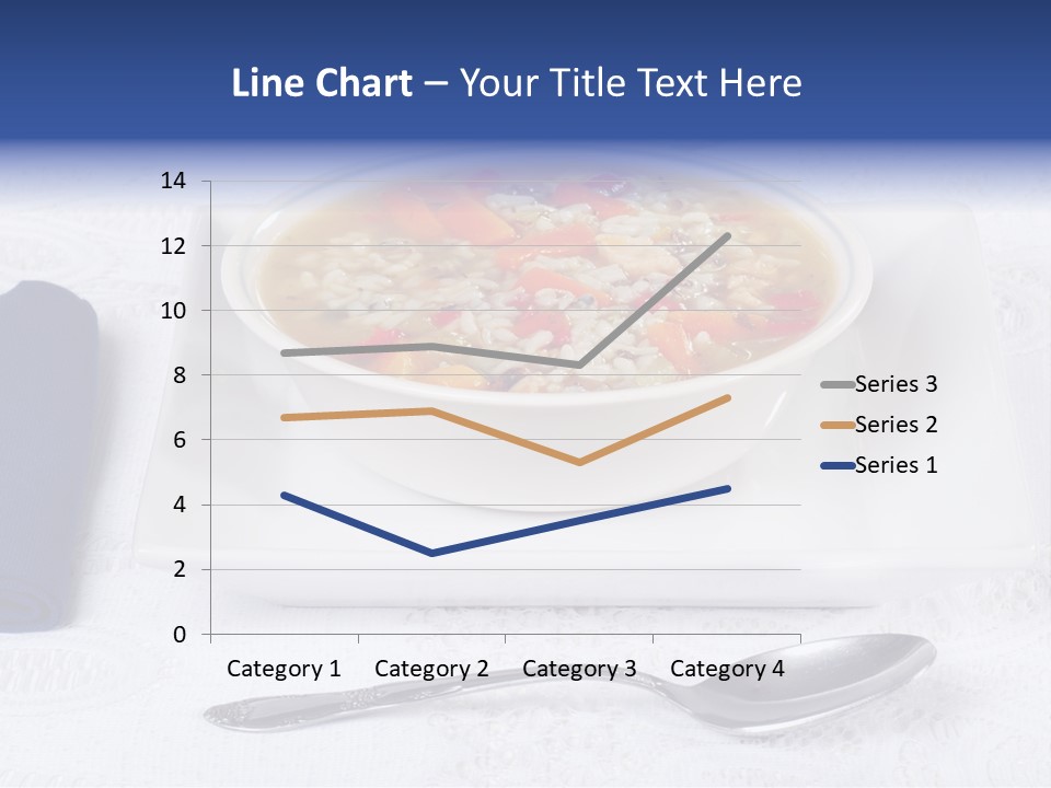 Closeup Food Tablecloth PowerPoint Template