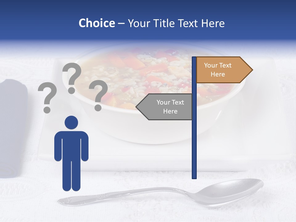 Closeup Food Tablecloth PowerPoint Template