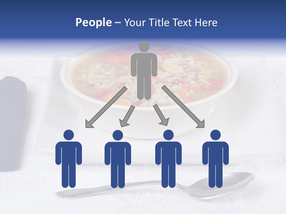 Closeup Food Tablecloth PowerPoint Template