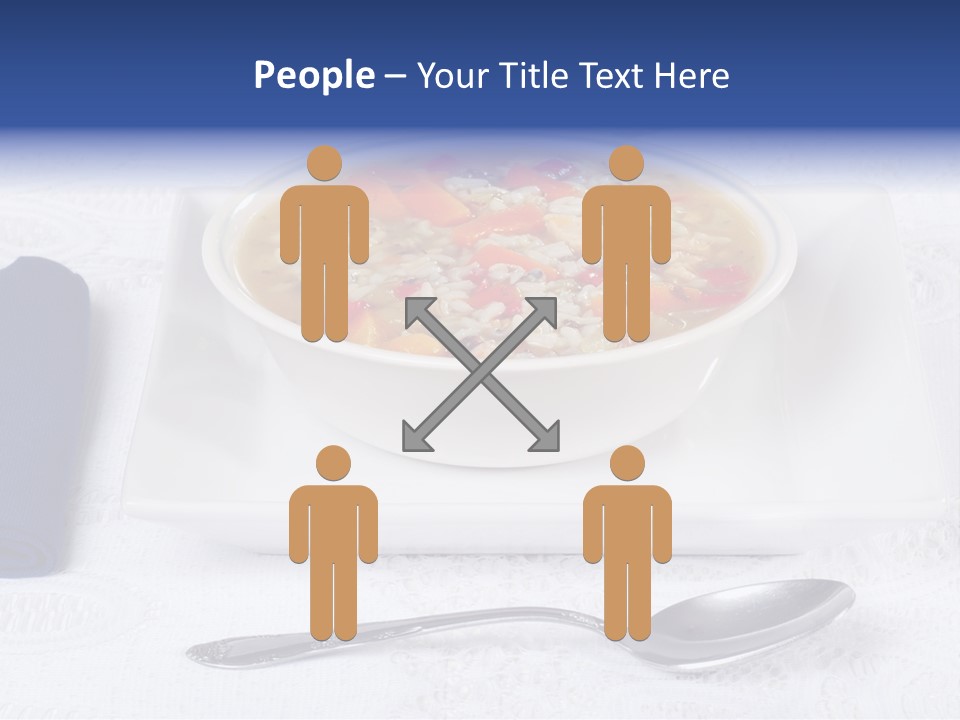 Closeup Food Tablecloth PowerPoint Template