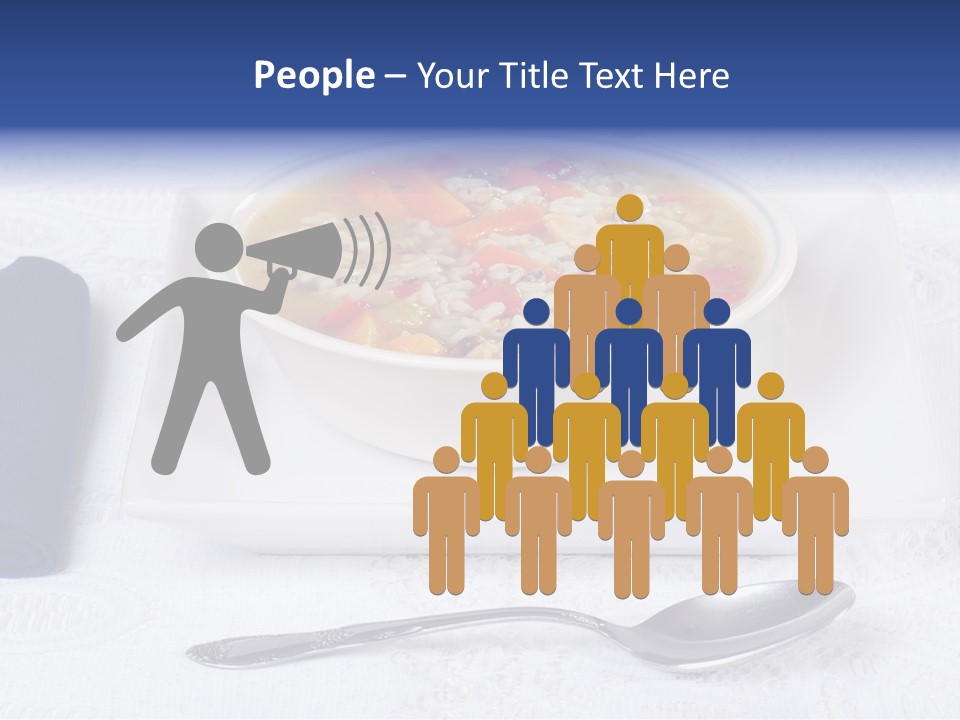 Closeup Food Tablecloth PowerPoint Template