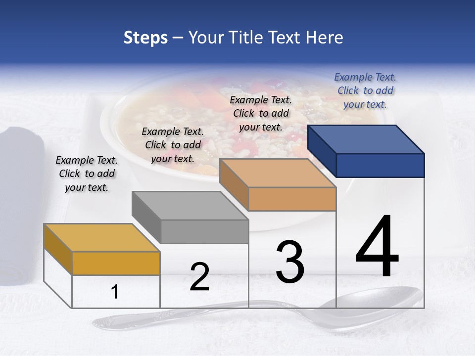 Closeup Food Tablecloth PowerPoint Template