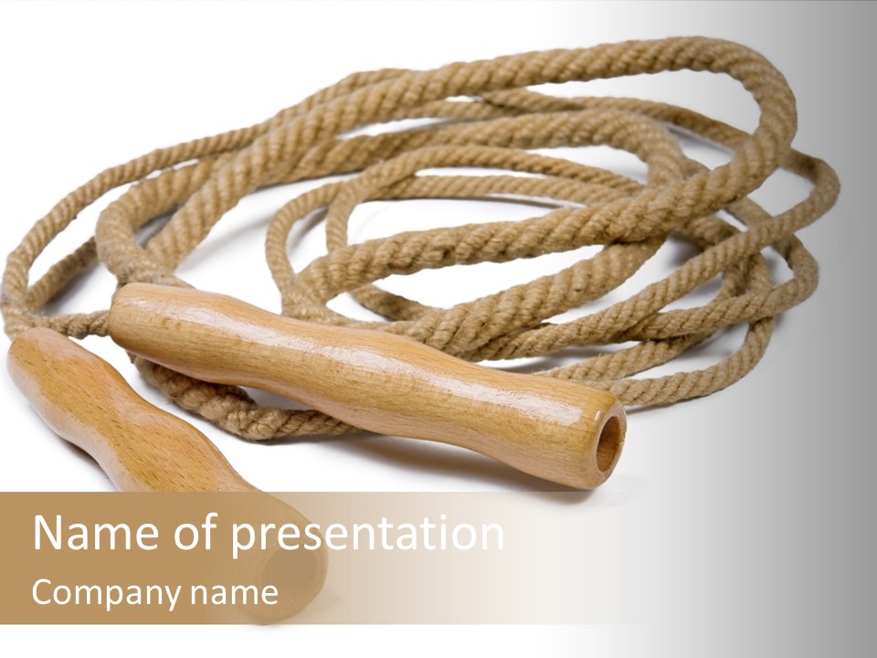 Train Rope Jump PowerPoint Template