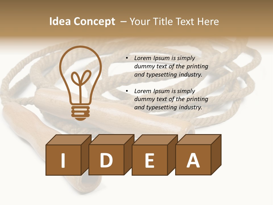 Train Rope Jump PowerPoint Template