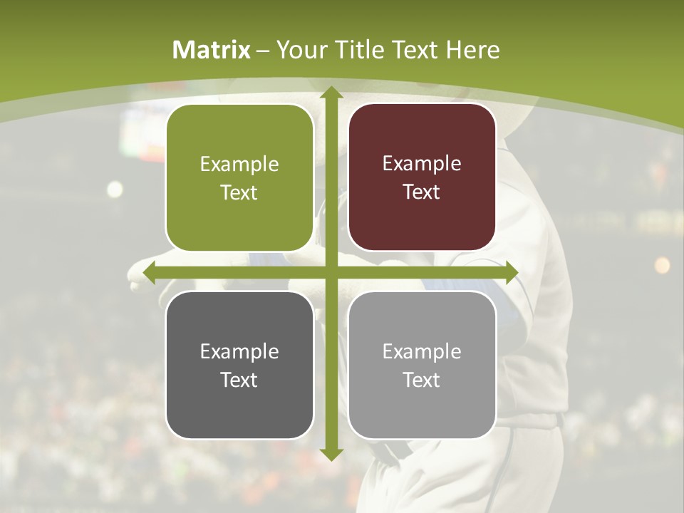 Baseball Perform Team PowerPoint Template