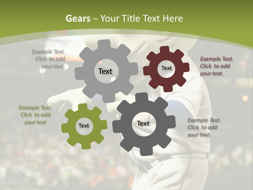 Baseball Perform Team PowerPoint Template