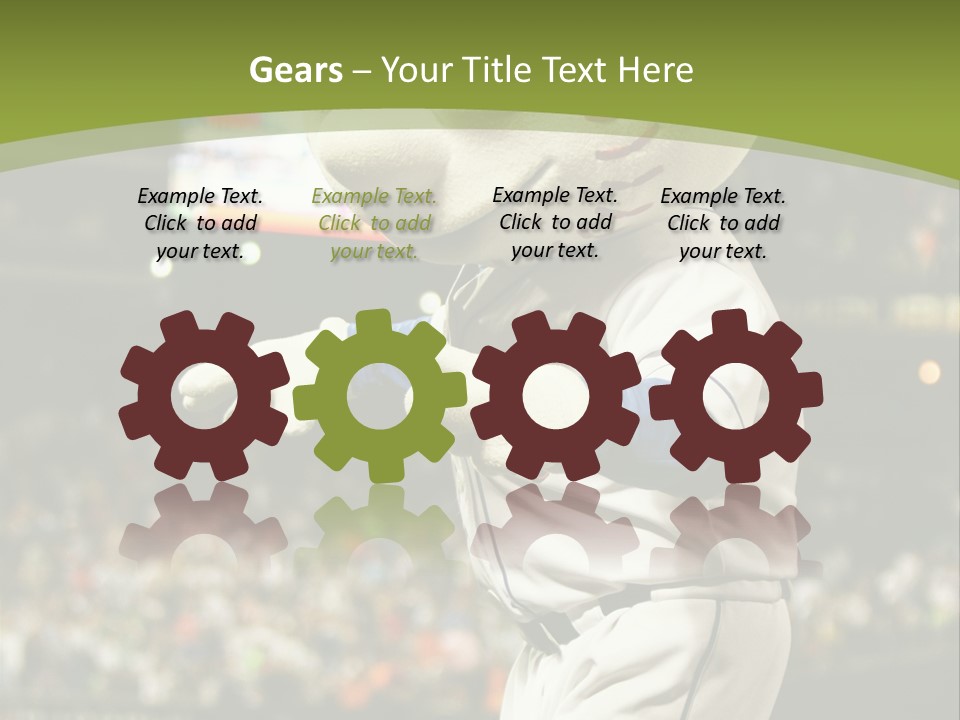 Baseball Perform Team PowerPoint Template