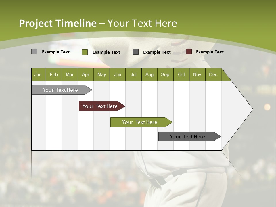 Baseball Perform Team PowerPoint Template