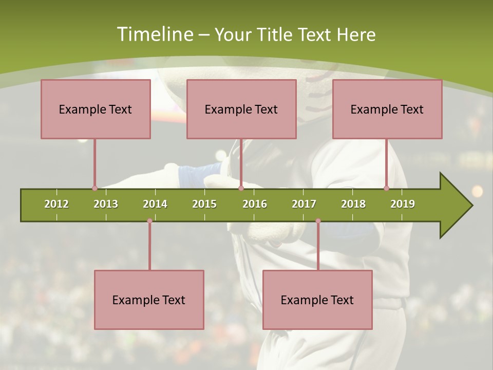 Baseball Perform Team PowerPoint Template
