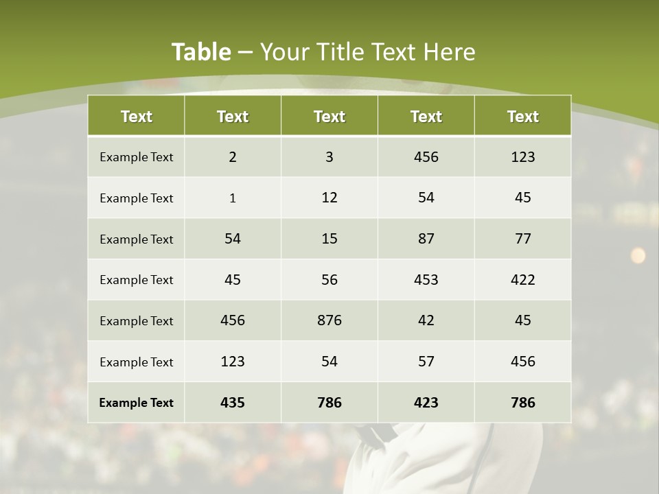 Baseball Perform Team PowerPoint Template