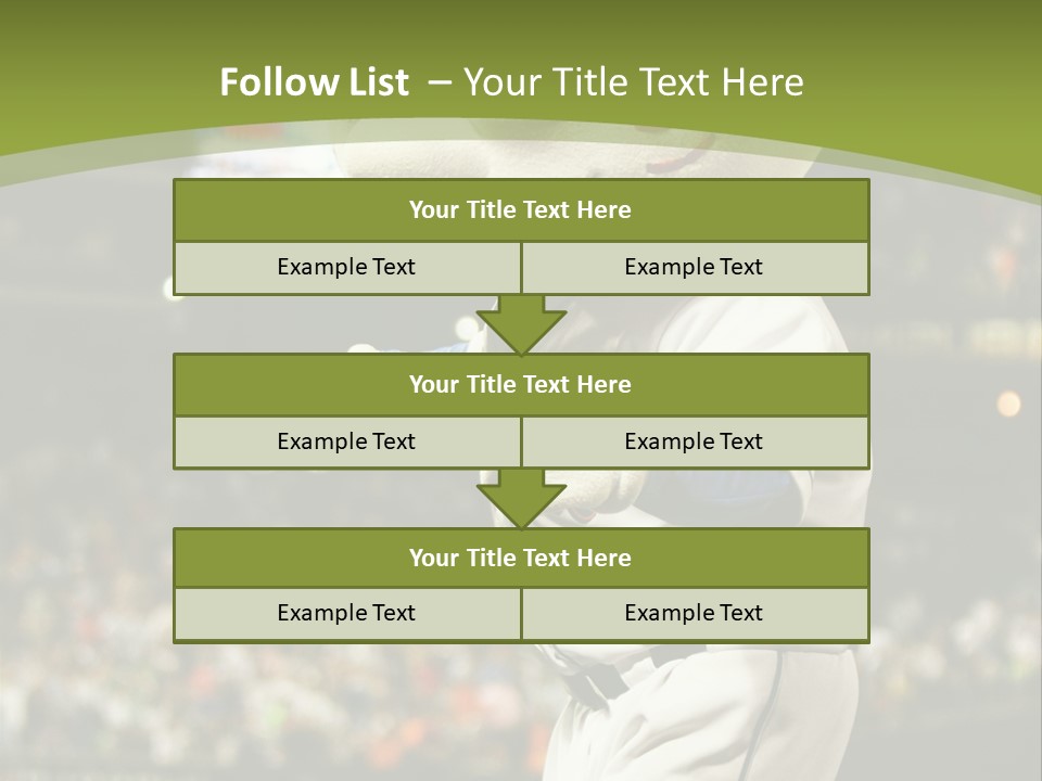 Baseball Perform Team PowerPoint Template