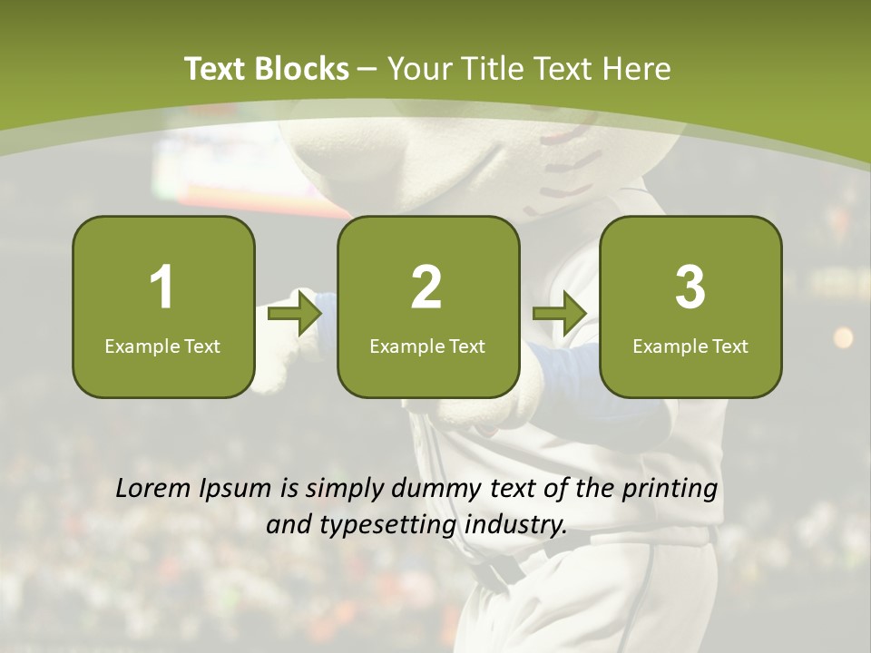 Baseball Perform Team PowerPoint Template