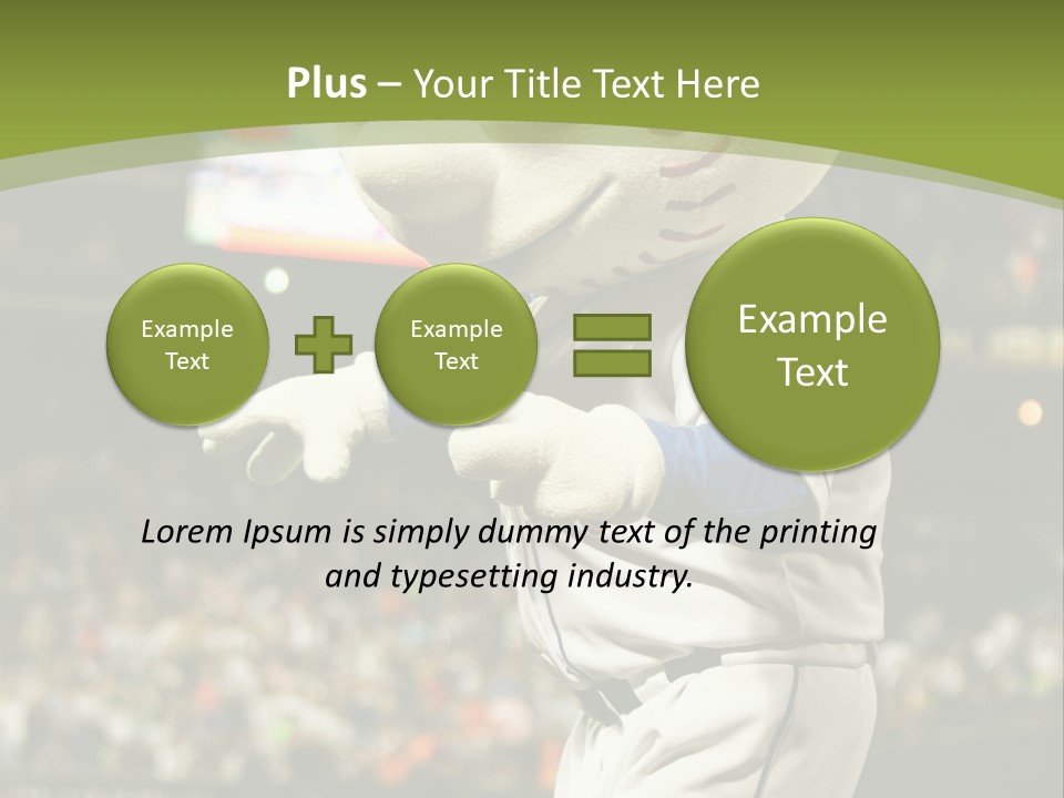 Baseball Perform Team PowerPoint Template